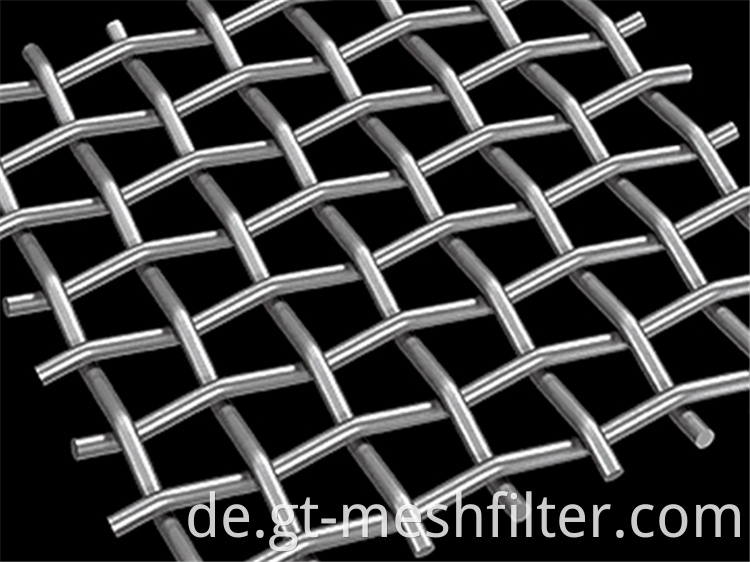 12 x 64 24 x 110 Mesh Holländische Gewebe aus Edelstahldraht -Netzfiltertuch für Kunststoff -Extruder